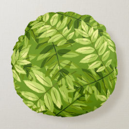 かわいらしフローラの装飾的な目を引く ラウンドクッション