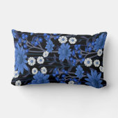 かわいらしフローラの装飾的な目を引く ランバークッション (裏面)