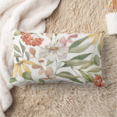 かわいらしフローラの装飾的な目を引く ランバークッション (ブランケット)