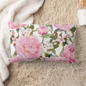かわいらしフローラの装飾的な目を引く ランバークッション (ブランケット)