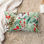 かわいらしフローラの装飾的な目を引く ランバークッション (ブランケット)