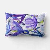 かわいらしフローラの装飾的な目を引く ランバークッション (裏面)