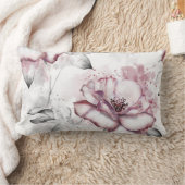 かわいらしフローラの装飾的な目を引く ランバークッション (ブランケット)