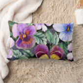 かわいらしフローラの装飾的な目を引く ランバークッション (ブランケット)