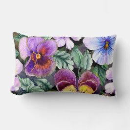 かわいらしフローラの装飾的な目を引く ランバークッション