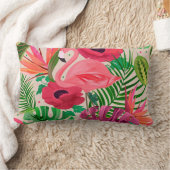 かわいらしフローラの装飾的な目を引く ランバークッション (ブランケット)