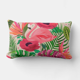 かわいらしフローラの装飾的な目を引く ランバークッション