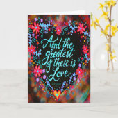 かわいらしフローラは愛のハート カード (黄色い花)