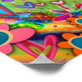 かわいらしフローラは感動的やる気を起こさせるだ ポスター (角)