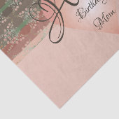 かわいらしフローラアクセント付きストライプティッシュペーパー 薄葉紙 (詳細)