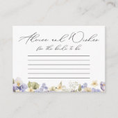 かわいらしフローラアドバイスとウィーズブライダルシャワー エンクロージャーカード (正面)