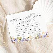 かわいらしフローラアドバイスとウィーズブライダルシャワー エンクロージャーカード