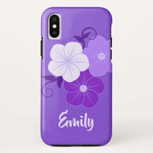 かわいらしフローライラストレーション Case-Mate iPhoneケース (裏面)