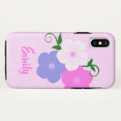 かわいらしフローライラストレーション Case-Mate iPhoneケース (裏面(横))