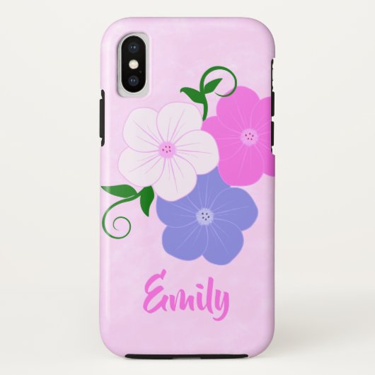 かわいらしフローライラストレーション Case-Mate iPhoneケース (裏面)