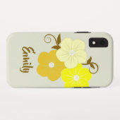 かわいらしフローライラストレーション Case-Mate iPhoneケース (裏面(横))