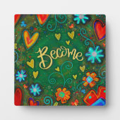 かわいらしフローラインスパイアが鼓動になる フォトプラーク (正面)