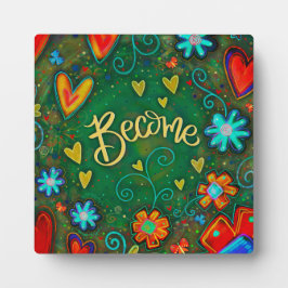 かわいらしフローラインスパイアが鼓動になる フォトプラーク