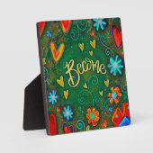 かわいらしフローラインスパイアが鼓動になる フォトプラーク (正面)