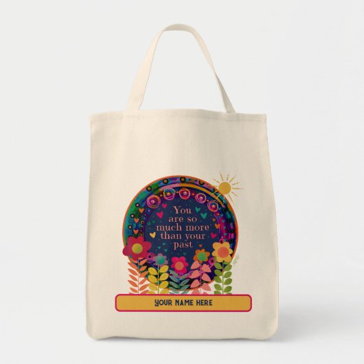 かわいらしフローラインスパイアの引用文インスピレーション名 トートバッグ (正面)