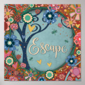 かわいらしフローラインスパイア脱出の木の吸光度 ポスター (正面)