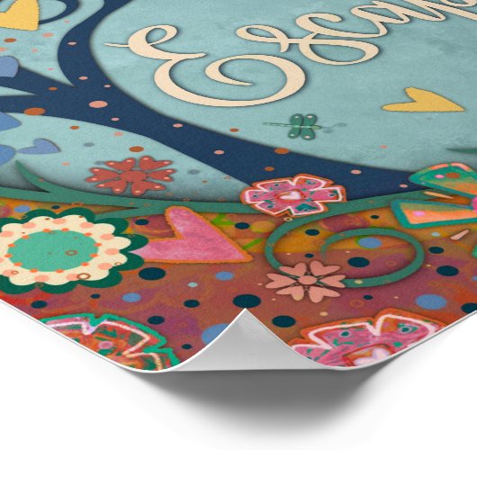 かわいらしフローラインスパイア脱出の木の吸光度 ポスター (角)