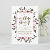 かわいらしフローラウェディングシャワー 招待状 (スタンド正面)