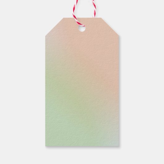 かわいらしフローラウォーターカラーブーケ結婚の感謝 ギフトタグ (裏面)