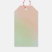 かわいらしフローラウォーター色ブーケブライダルシャワー ギフトタグ (裏面)