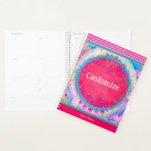 かわいらしフローラカスタマイズ可能な明るい印象 プランナー手帳 (ディスプレー)