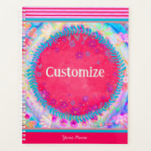 かわいらしフローラカスタマイズ可能な明るい印象 プランナー手帳 (正面)