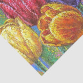 かわいらしフローラカラフルチューリップ絵画デコペ 薄葉紙 (詳細)