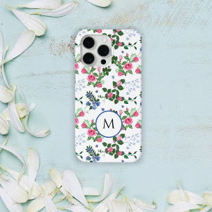 かわいらしフローラガーデンモノグラム iPhone 15 PRO MAXケース