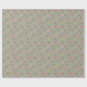 かわいらしフローラガーリーフェミニン可愛い花 ラッピングペーパー (フラット)