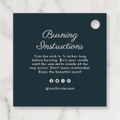 かわいらしフローラキャンドルつるラベル(ロゴ付) フェイバータグ (裏面)