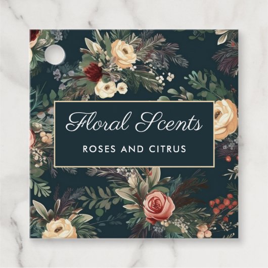 かわいらしフローラキャンドルつるラベル(ロゴ付) フェイバータグ (正面)