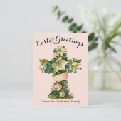 かわいらしフローラクロスヴィンテージ復活祭 ポストカード (スタンド正面)