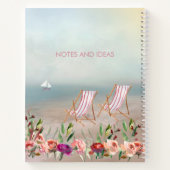 かわいらしフローラシースケープジャーナルノート ノートブック (裏面)