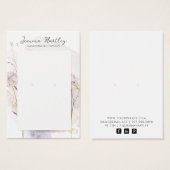 かわいらしフローラジュエリー表示カード (正面&裏面)