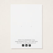 かわいらしフローラジュエリー表示カード (裏面)