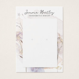 かわいらしフローラジュエリー表示カード