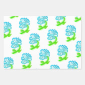 かわいらしフローラスケッチ ラッピングペーパーシート (正面3)