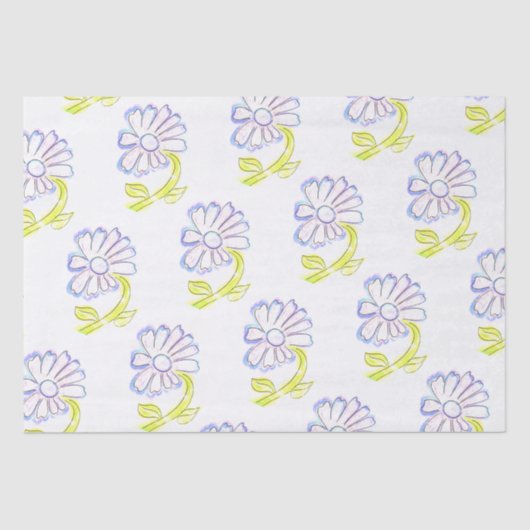 かわいらしフローラスケッチ 薄葉紙 (正面)