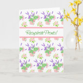 かわいらしフローラスペインのの言語応答がよくなる カード (黄色い花)