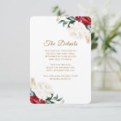 かわいらしフローラス結婚クリスムゲスト情報 エンクロージャーカード (スタンド正面)