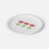 かわいらしフローラチューリップすべての行事パーティーイベント ペーパープレート (アングル)