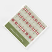 かわいらしフローラトリムファンシー紙Nakpkins (コーナー)