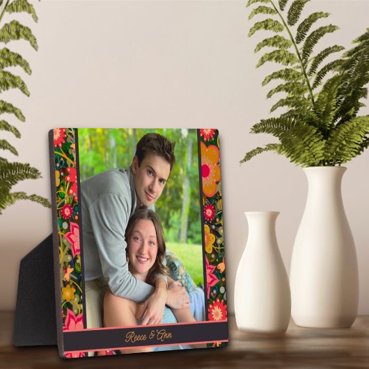 かわいらしフローラドラゴンフライのカスタマイズ写真名 フォトプラーク