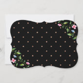 かわいらしフローラド結婚ットの感謝フォトカード サンキューカード (裏面)