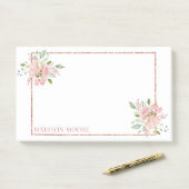 かわいらしフローラバラ名前をカスタムする ポストイット (デスク)